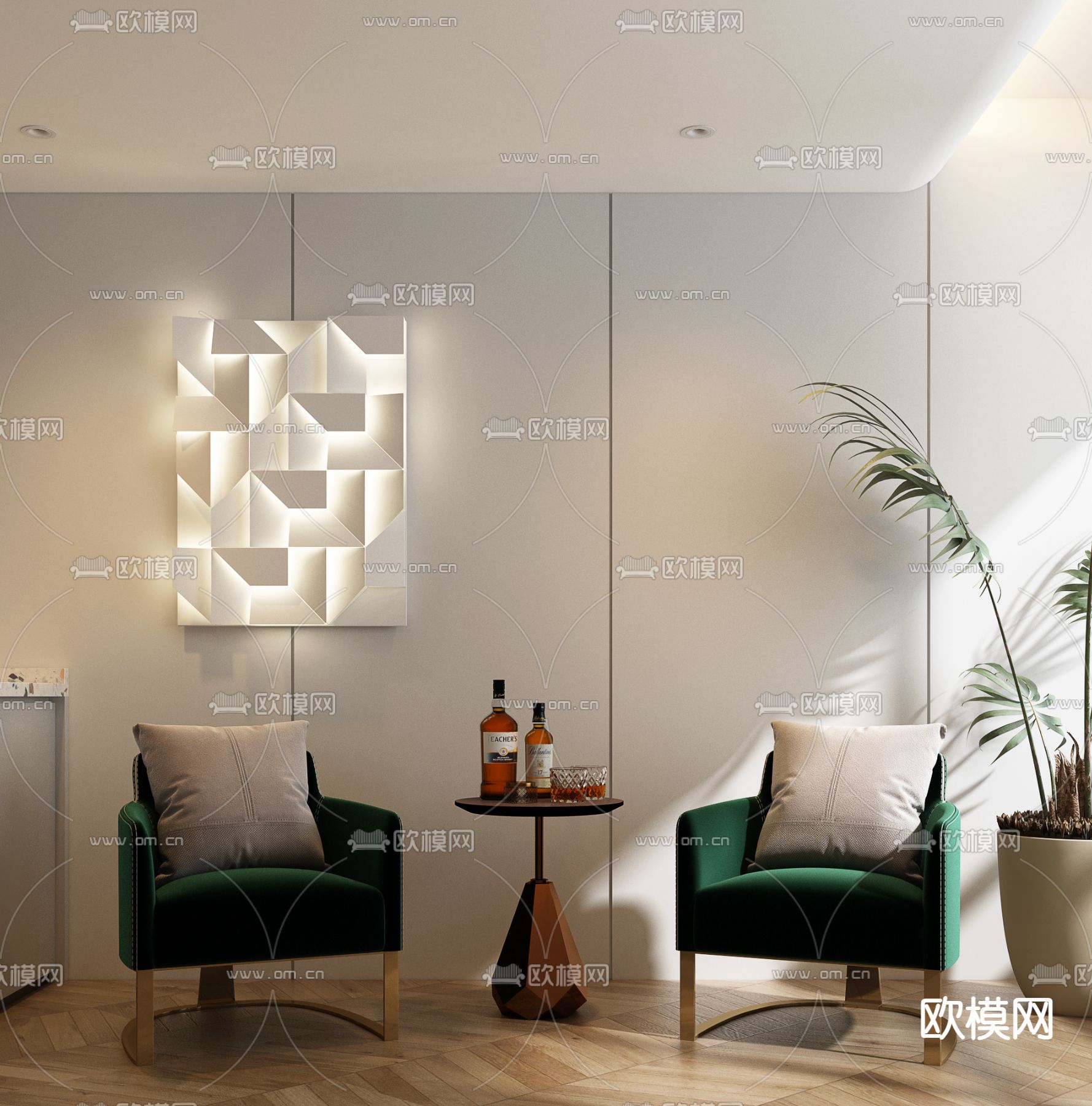 休闲沙发3d模型下载