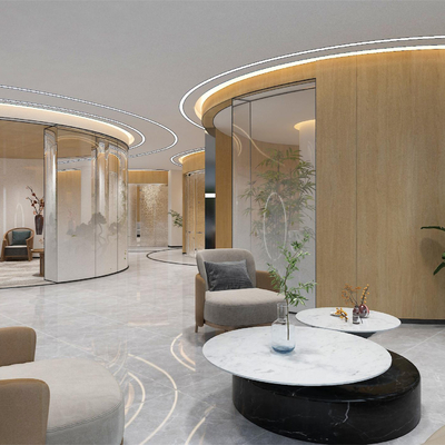  办公休息区 接待处su模型 