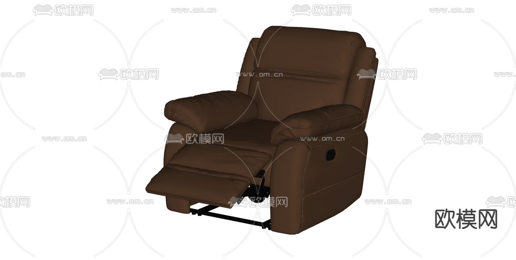 按摩椅 休闲椅su模型下载（渲染图2）