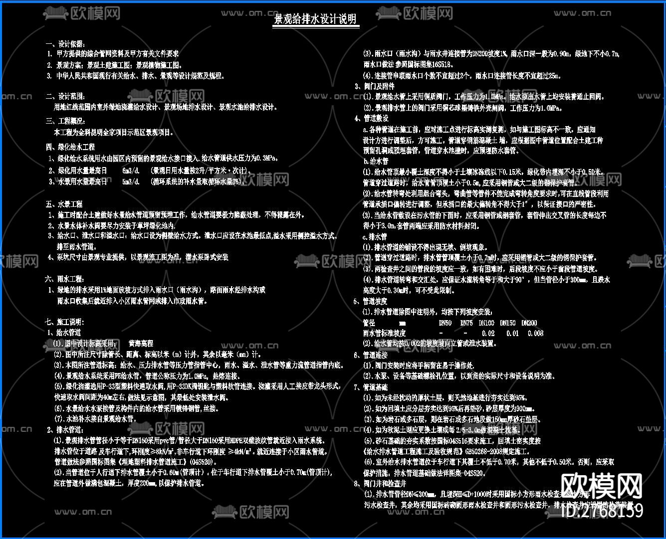 各大设计院设计cad说明图库下载（渲染图2）