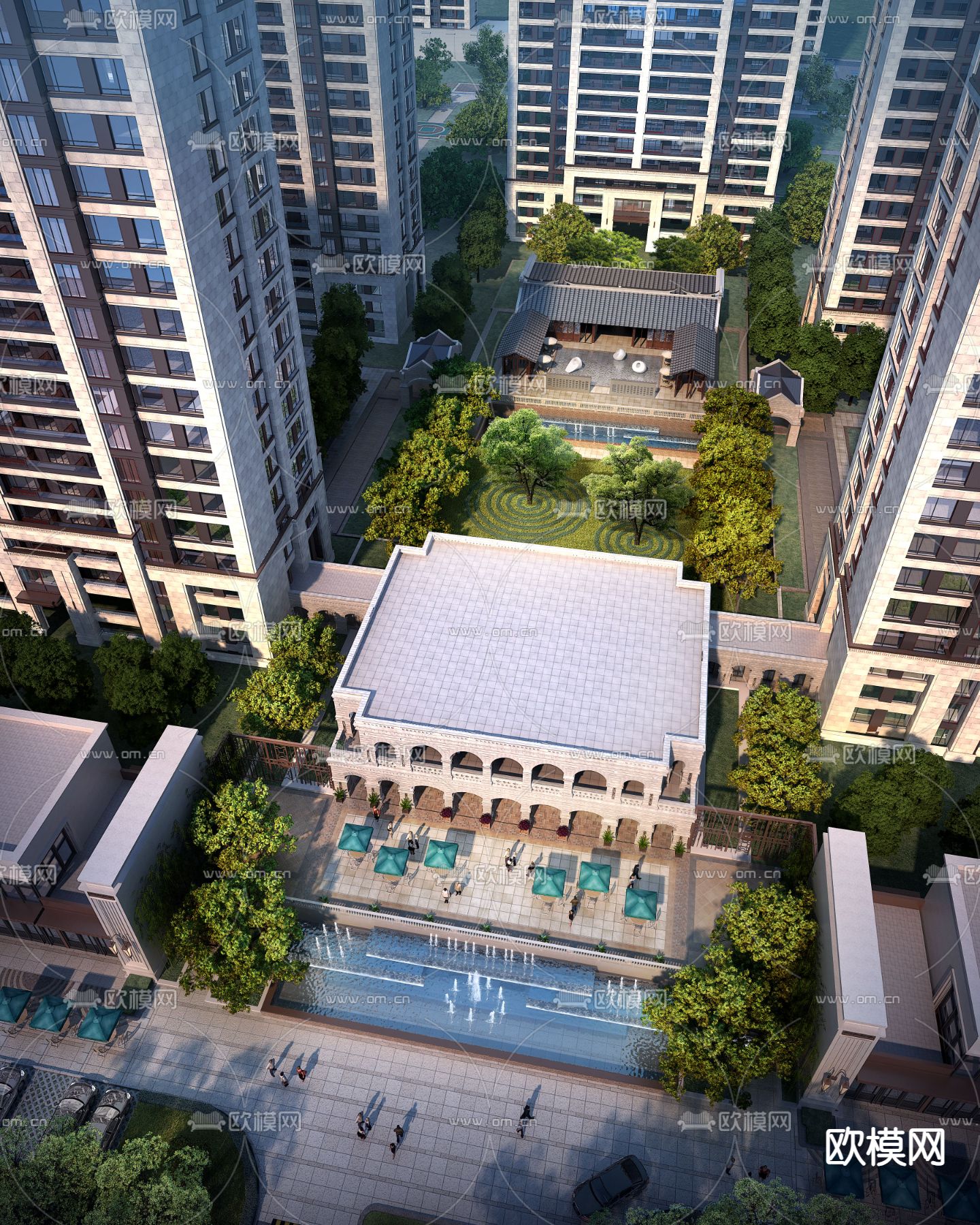 现代售楼处su模型下载（渲染图2）