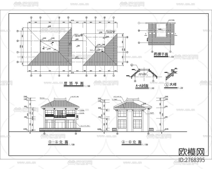 會所建筑CAD施工圖下載(渲染圖3)