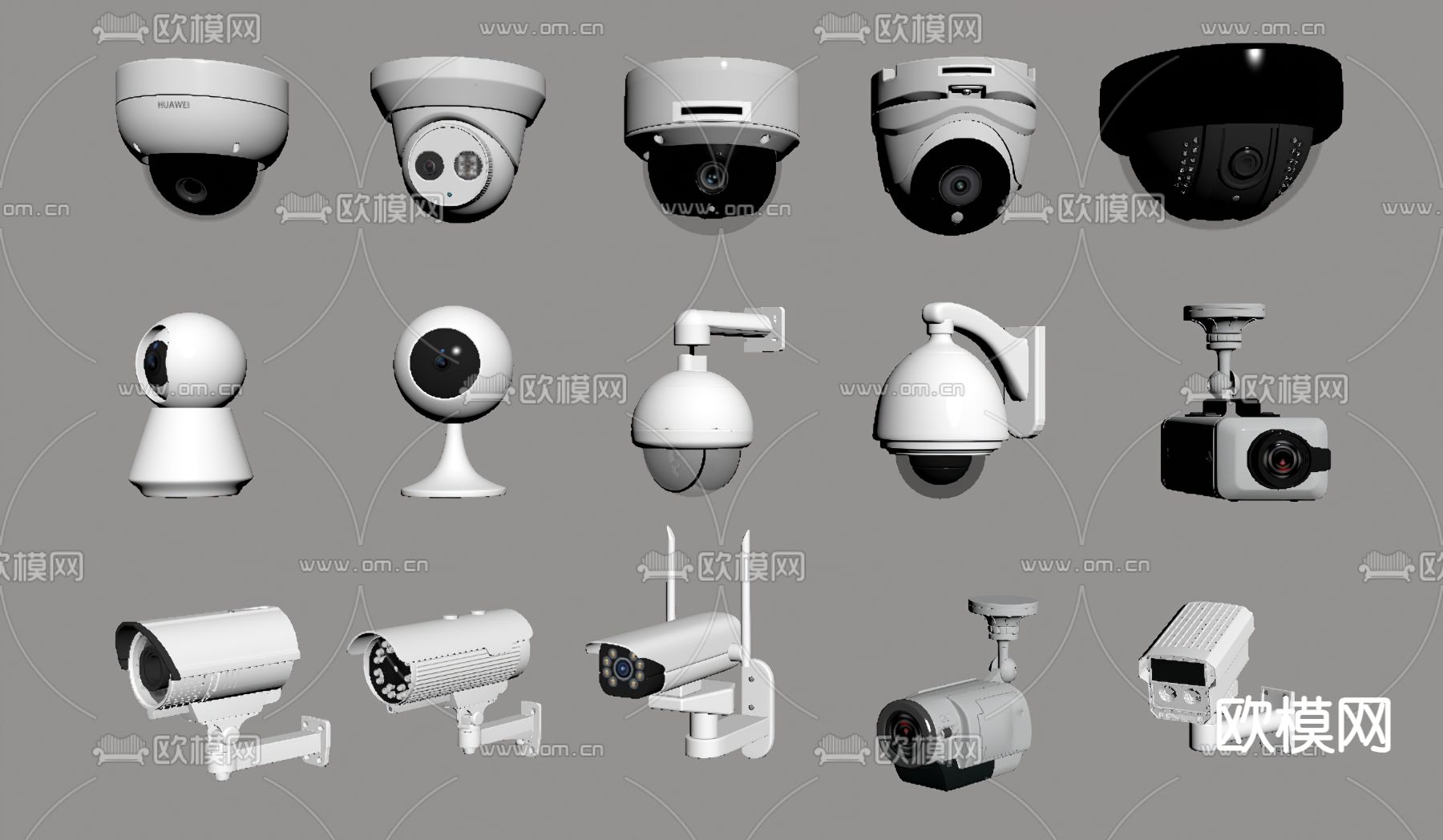 现代摄像头su模型下载（渲染图2）