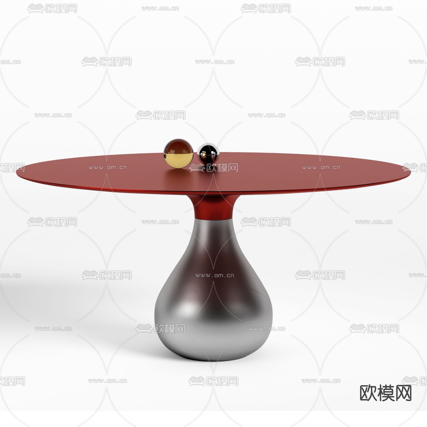 Roche Bobois 圆形餐桌3d模型下载（渲染图2）