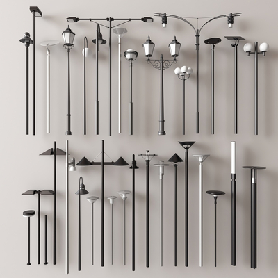  路灯 户外灯 景观灯 庭院灯su模型 