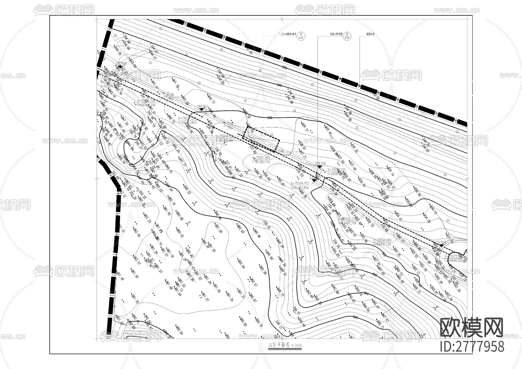 海语江山北侧绿地景观建设工程CAD施工图下载（渲染图5）