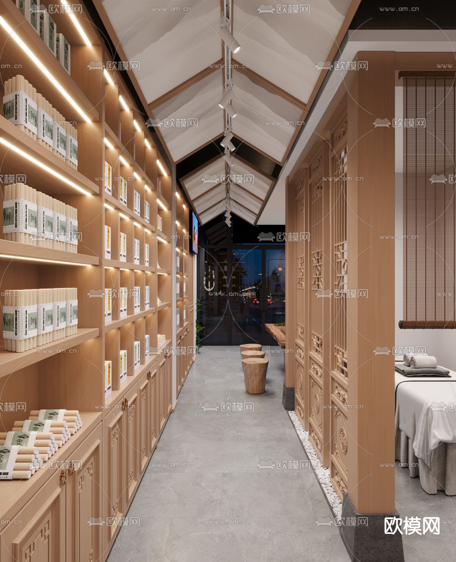 养生会所 艾灸馆3d模型下载（渲染图6）