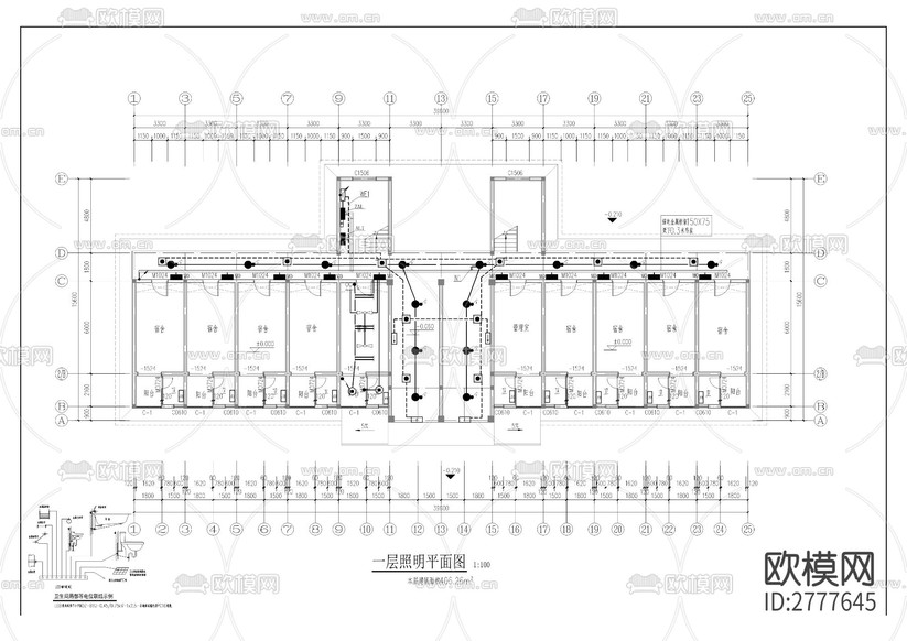 八中學(xué)生宿舍改造項(xiàng)目CAD施工圖下載(渲染圖4)