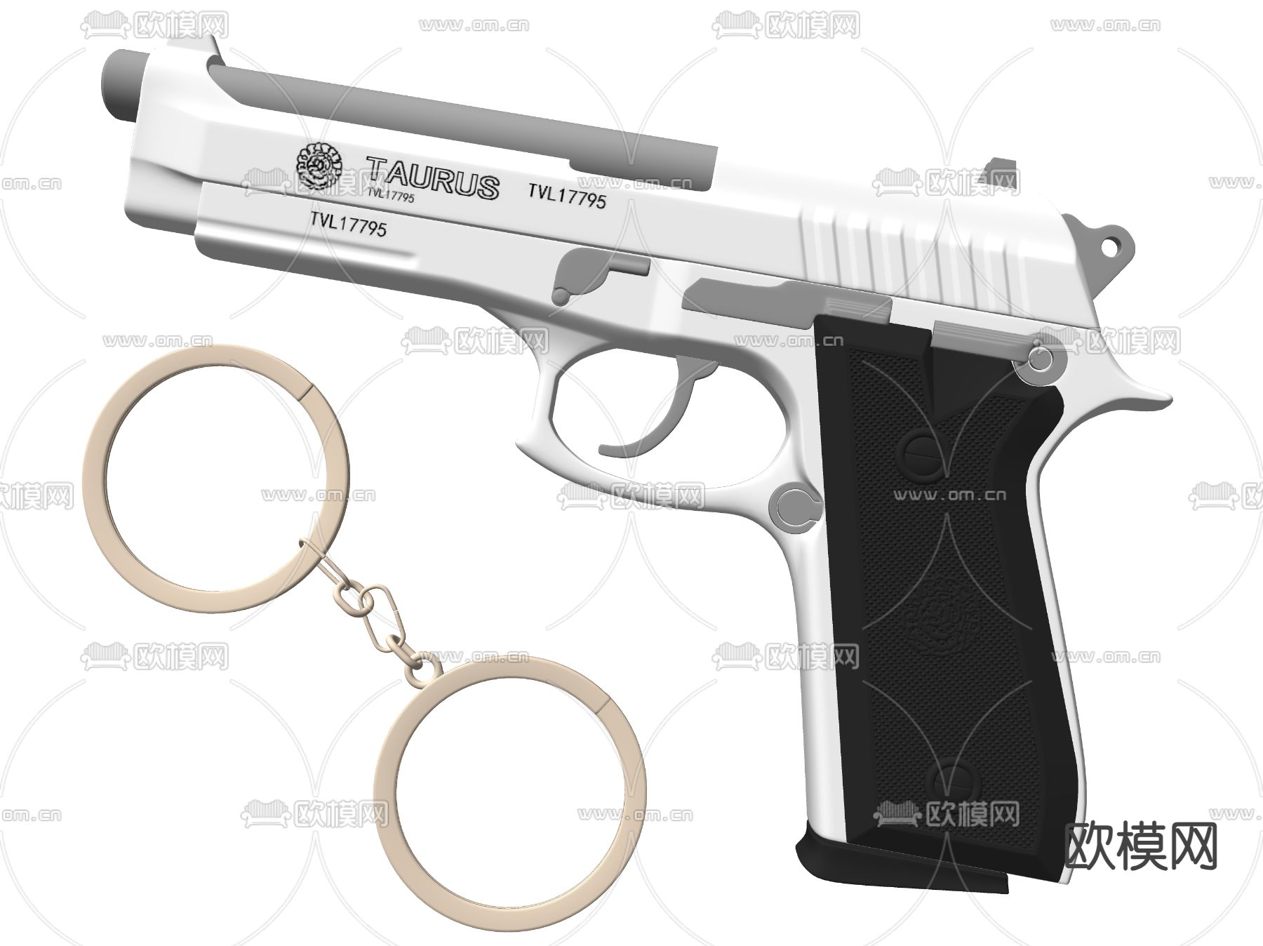 武器 手枪 手铐su模型下载（渲染图2）
