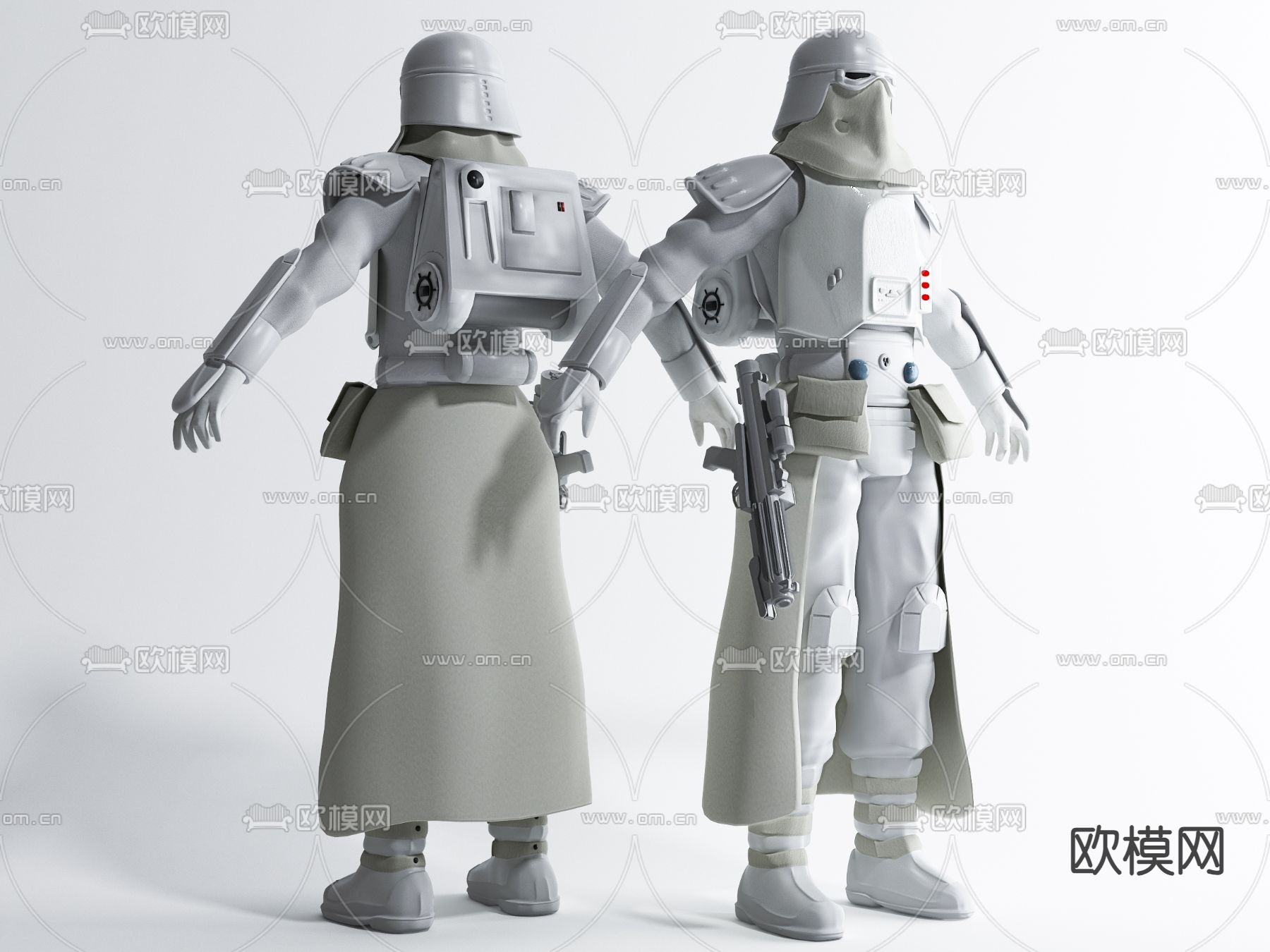 原子武士 游戏人物3d模型下载