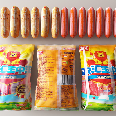  食物 火腿肠 烤肠su模型 