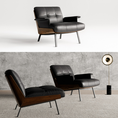 Minotti DAIKI  单人沙发su模型