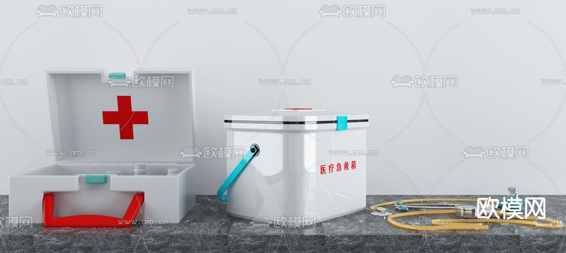 医疗器材 医疗箱3d模型下载