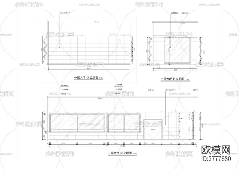 磁器口社區(qū)衛(wèi)生服務(wù)中心裝修CAD施工圖下載(渲染圖1)