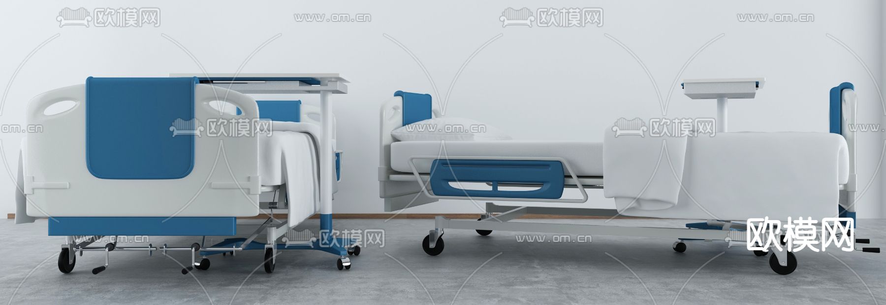 医疗器材 医疗床3d模型下载