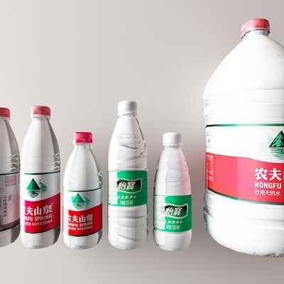  矿泉水 农夫山泉su模型 