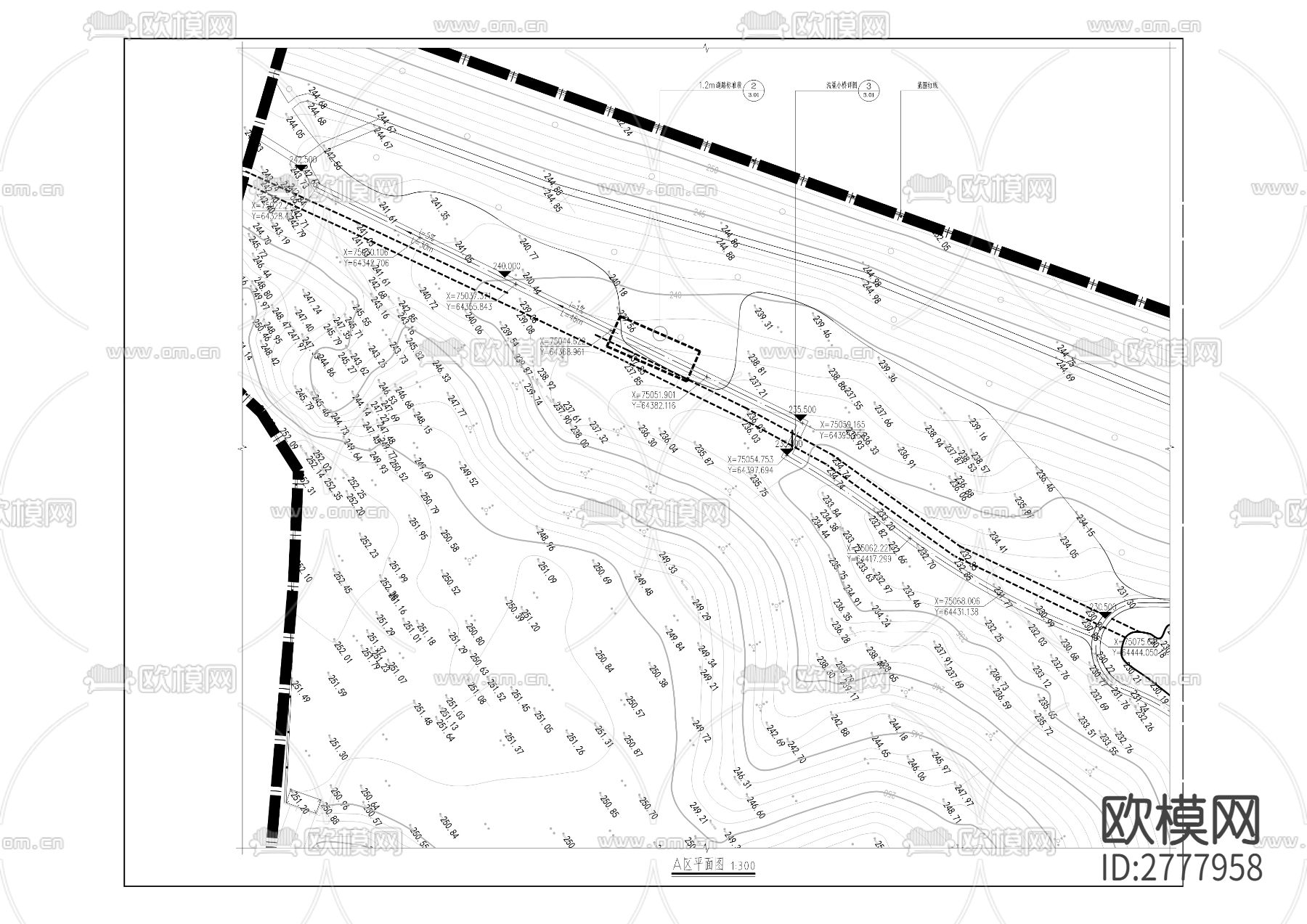 海语江山北侧绿地景观建设工程CAD施工图下载（渲染图6）
