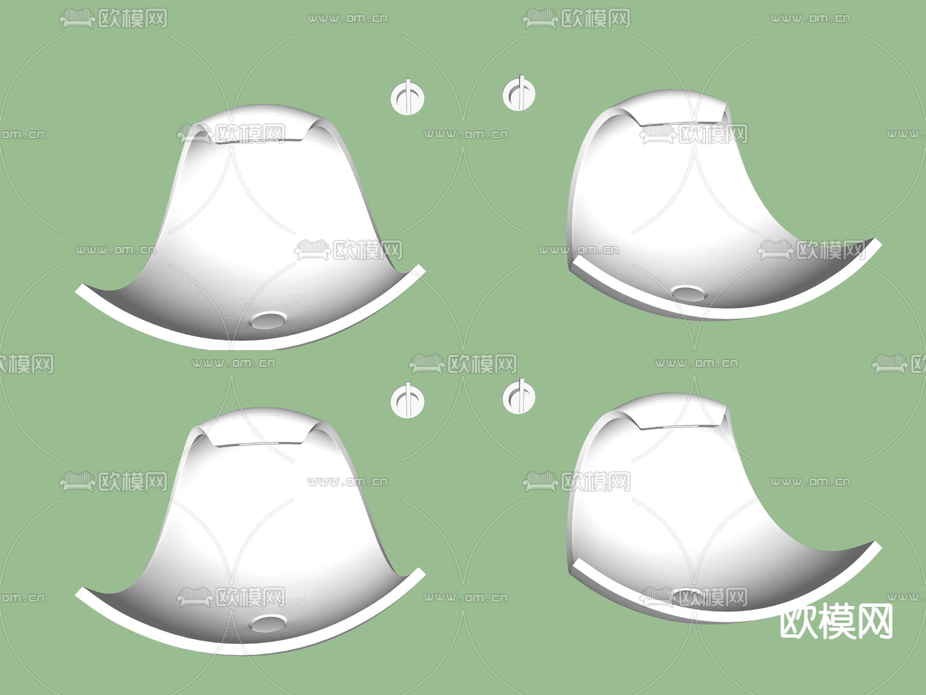 洗浴盆su模型下载（渲染图2）