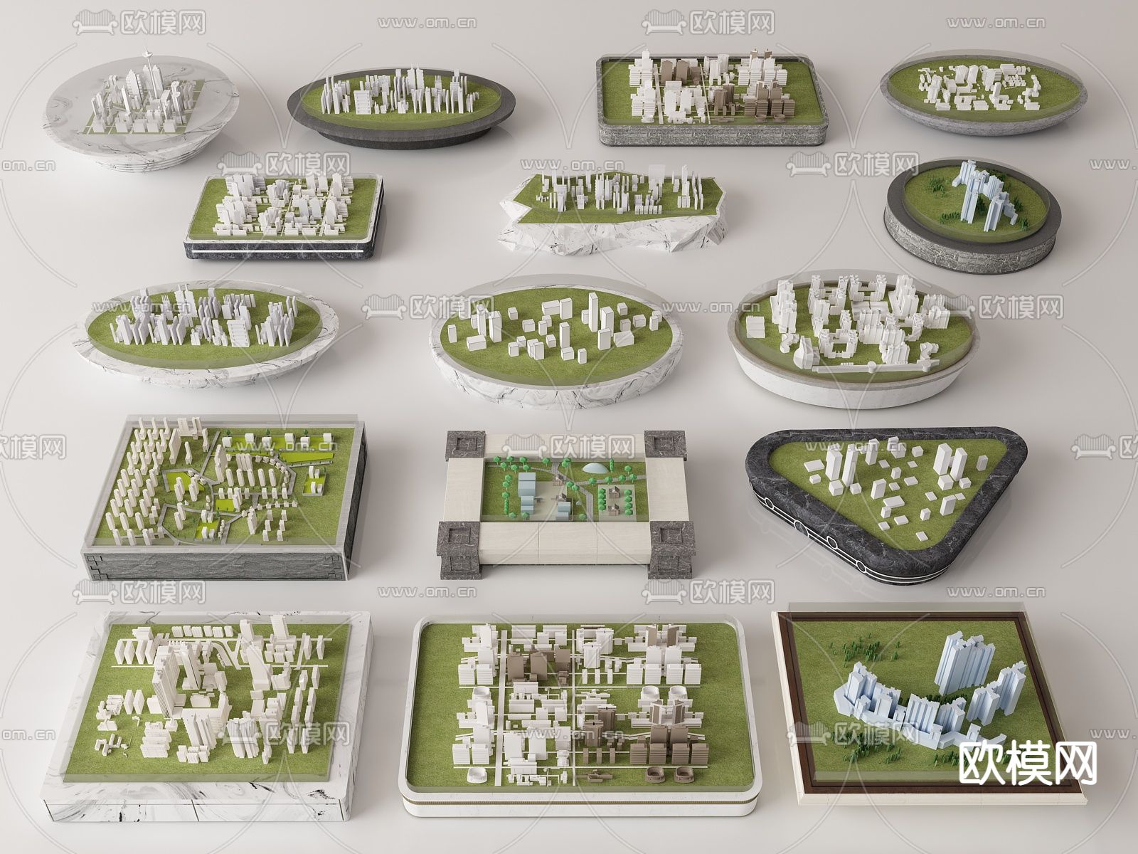 楼盘展示区 楼盘沙盘su模型下载（渲染图1）