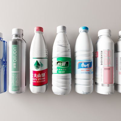  农夫山泉 矿泉水su模型 
