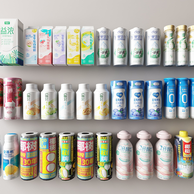  酸奶 牛奶 安幕希su模型 