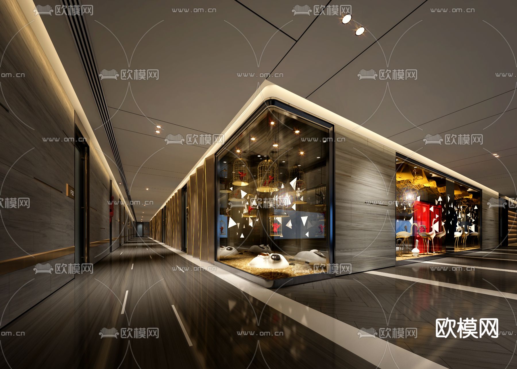 KTV走廊3d模型下载