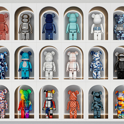  公仔 暴力熊 潮玩su模型 