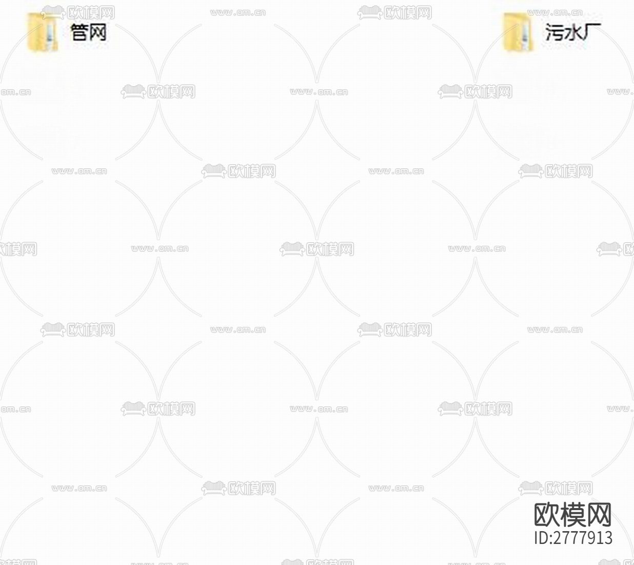电竞小镇污水厂及管网工程CAD施工图下载（渲染图8）