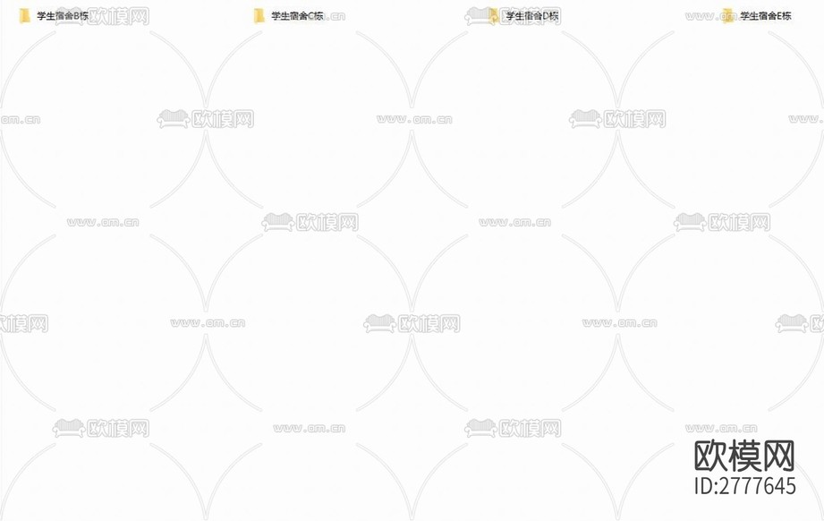 八中學(xué)生宿舍改造項(xiàng)目CAD施工圖下載(渲染圖1)
