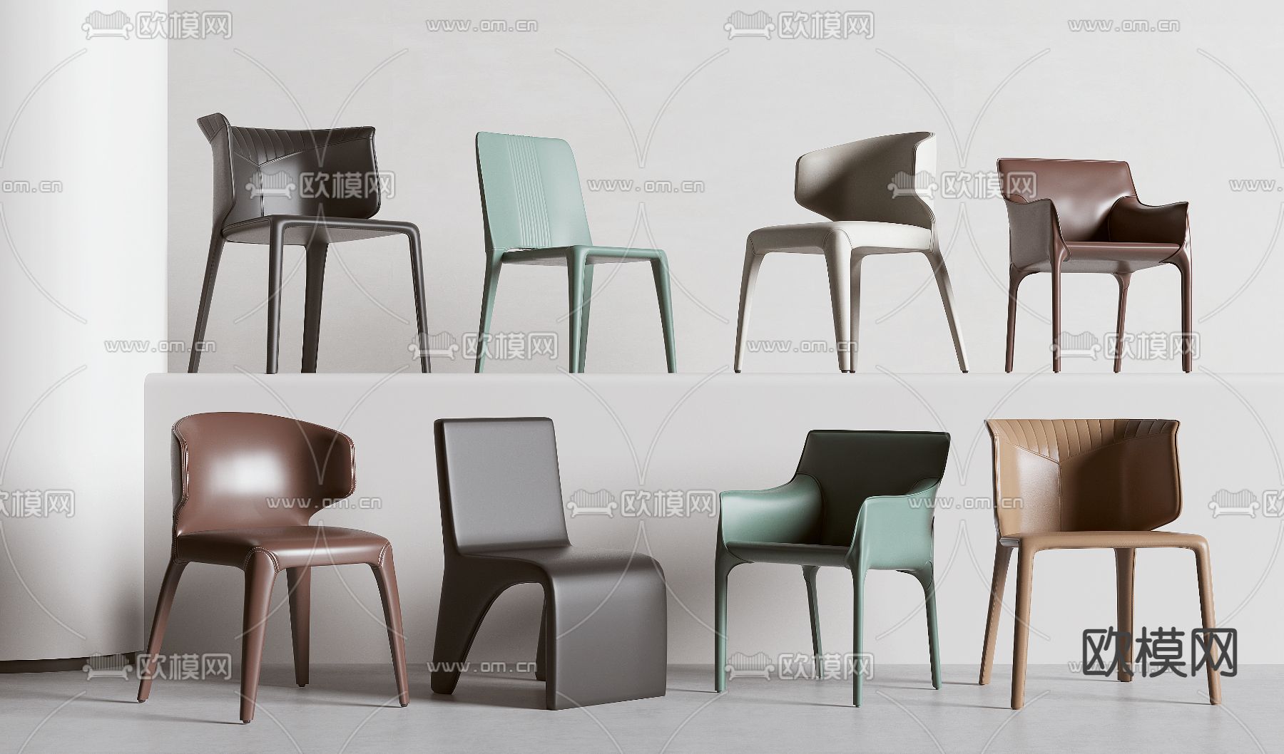 椅子 餐椅3d模型下载