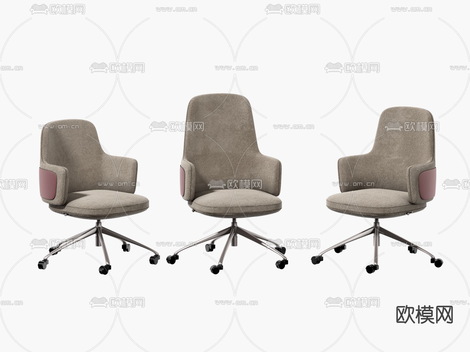 现代办公椅su模型下载（渲染图1）