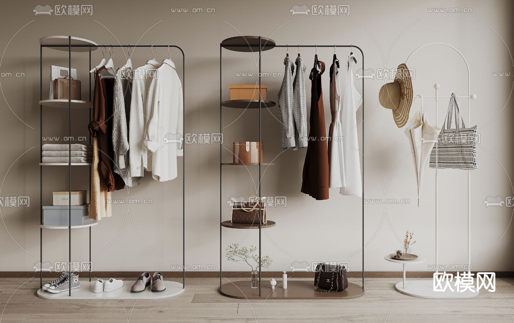 衣服 衣架 服饰 鞋帽3d模型下载