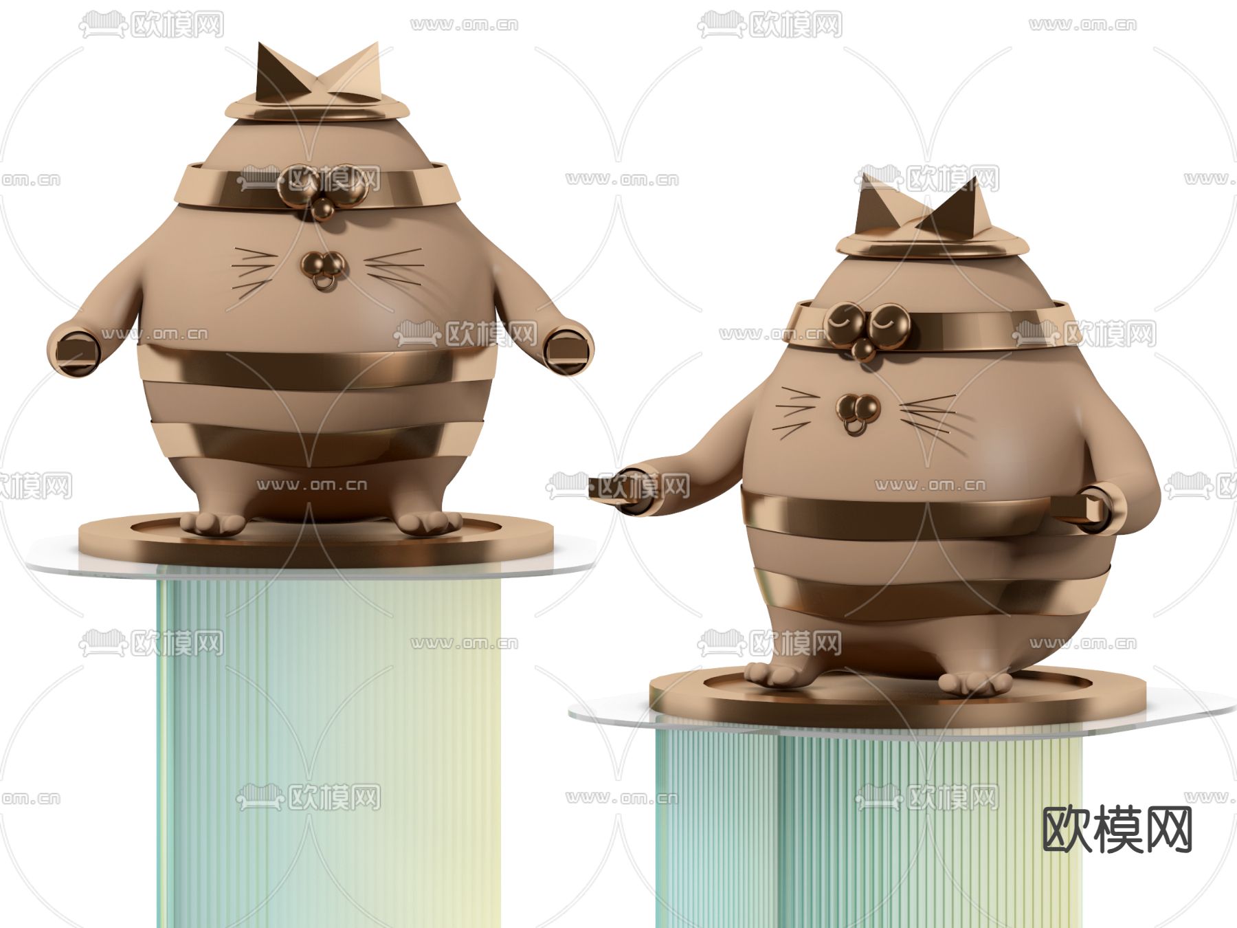 潮玩公仔su模型下载（渲染图1）