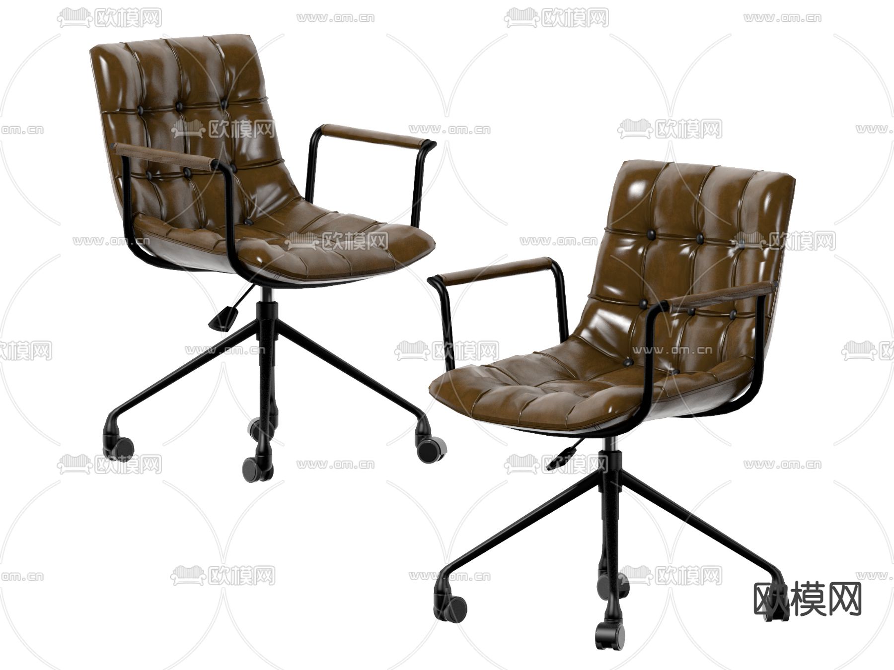 现代办公椅su模型下载（渲染图1）