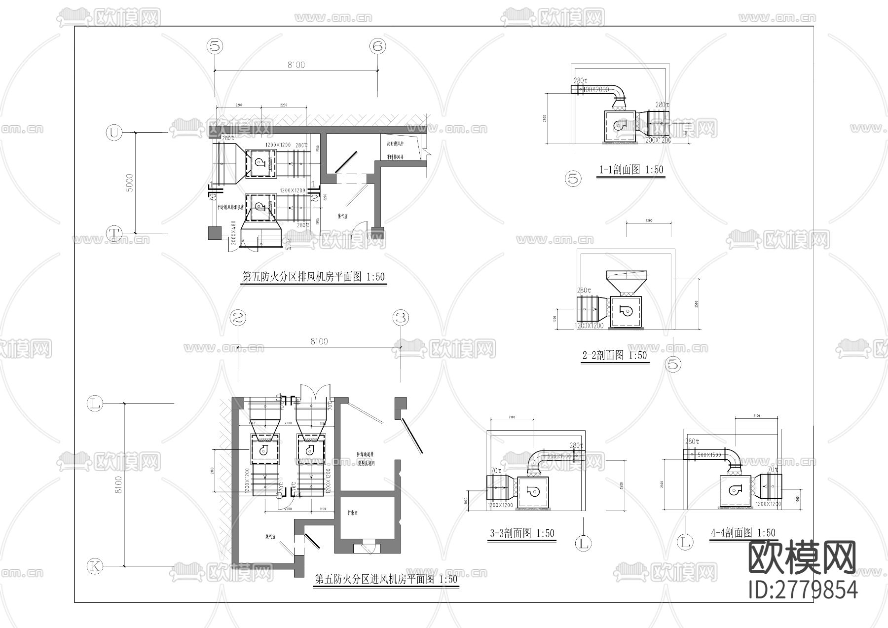 人防密闭门及战时通风防护CAD施工图下载（渲染图8）