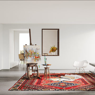  现代画室 工作室su模型 