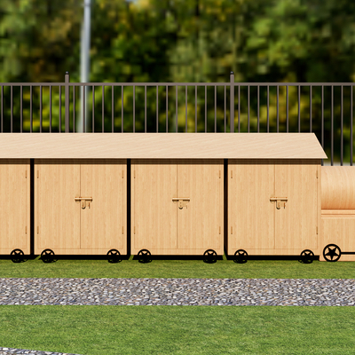  儿童柜 储物柜 玩具柜su模型 