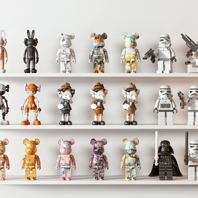  公仔 潮玩 卡通摆件su模型 