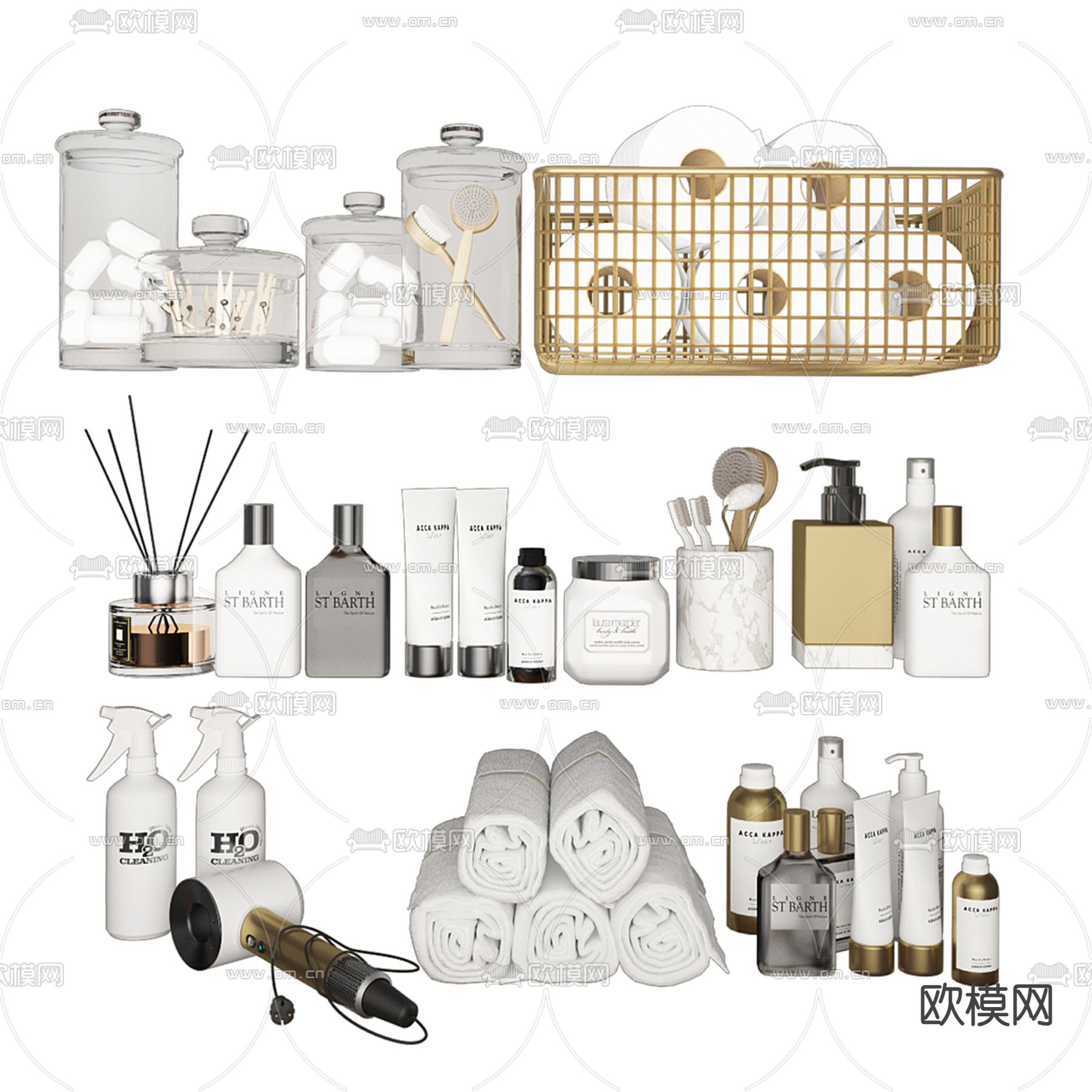 欧式衣柜3d模型下载（渲染图4）