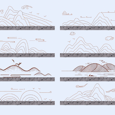 雕塑小品 剪影小品 文化景墙su模型