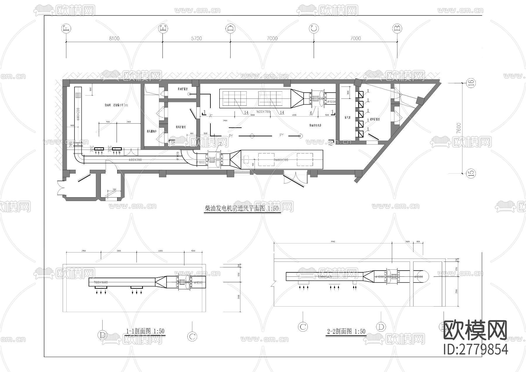 人防密闭门及战时通风防护CAD施工图下载（渲染图7）