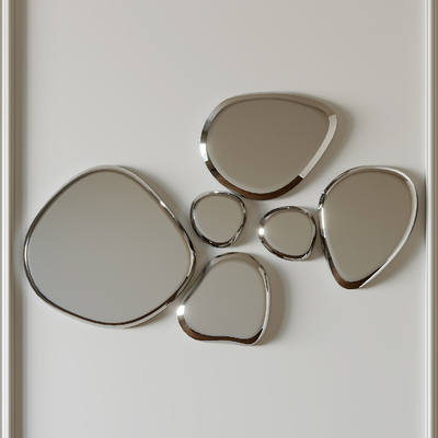  装饰镜 镜子 异形镜子su模型 