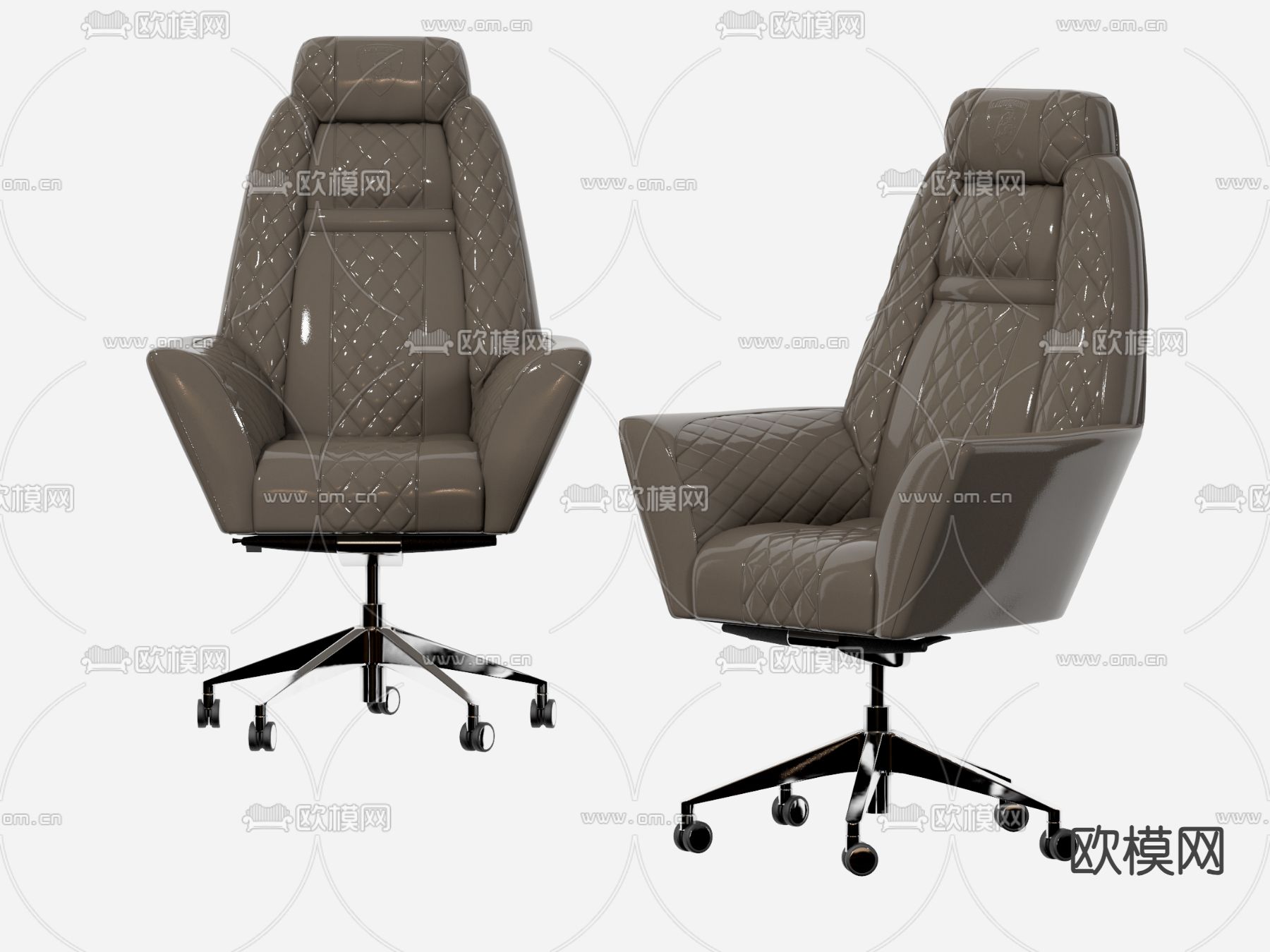 现代办公椅su模型下载（渲染图1）