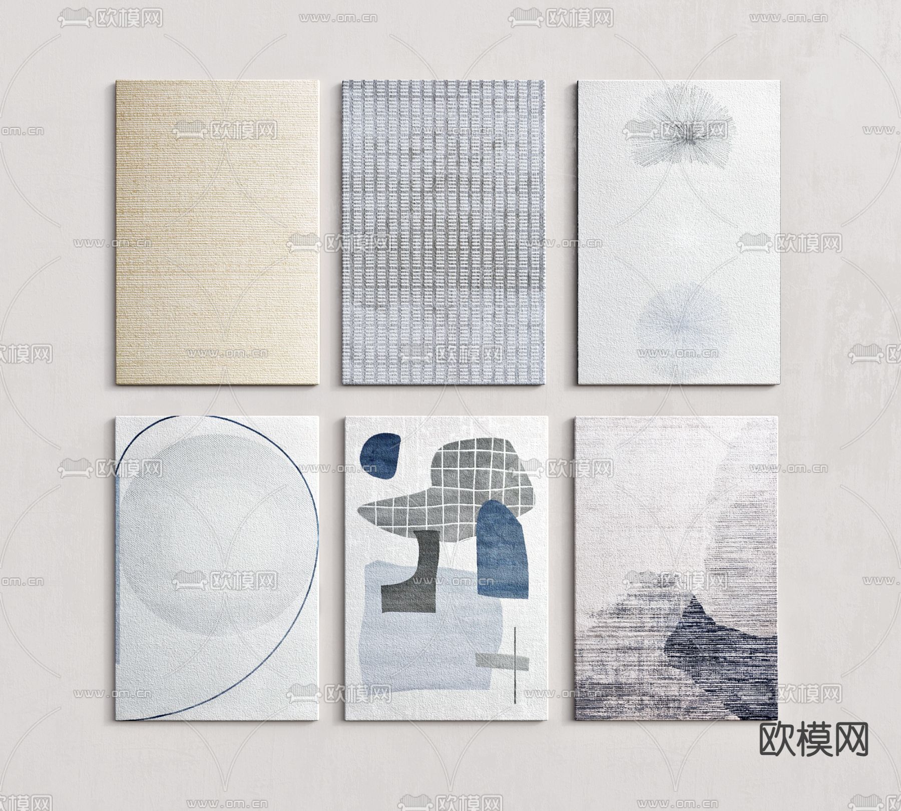 现代地毯3d模型下载