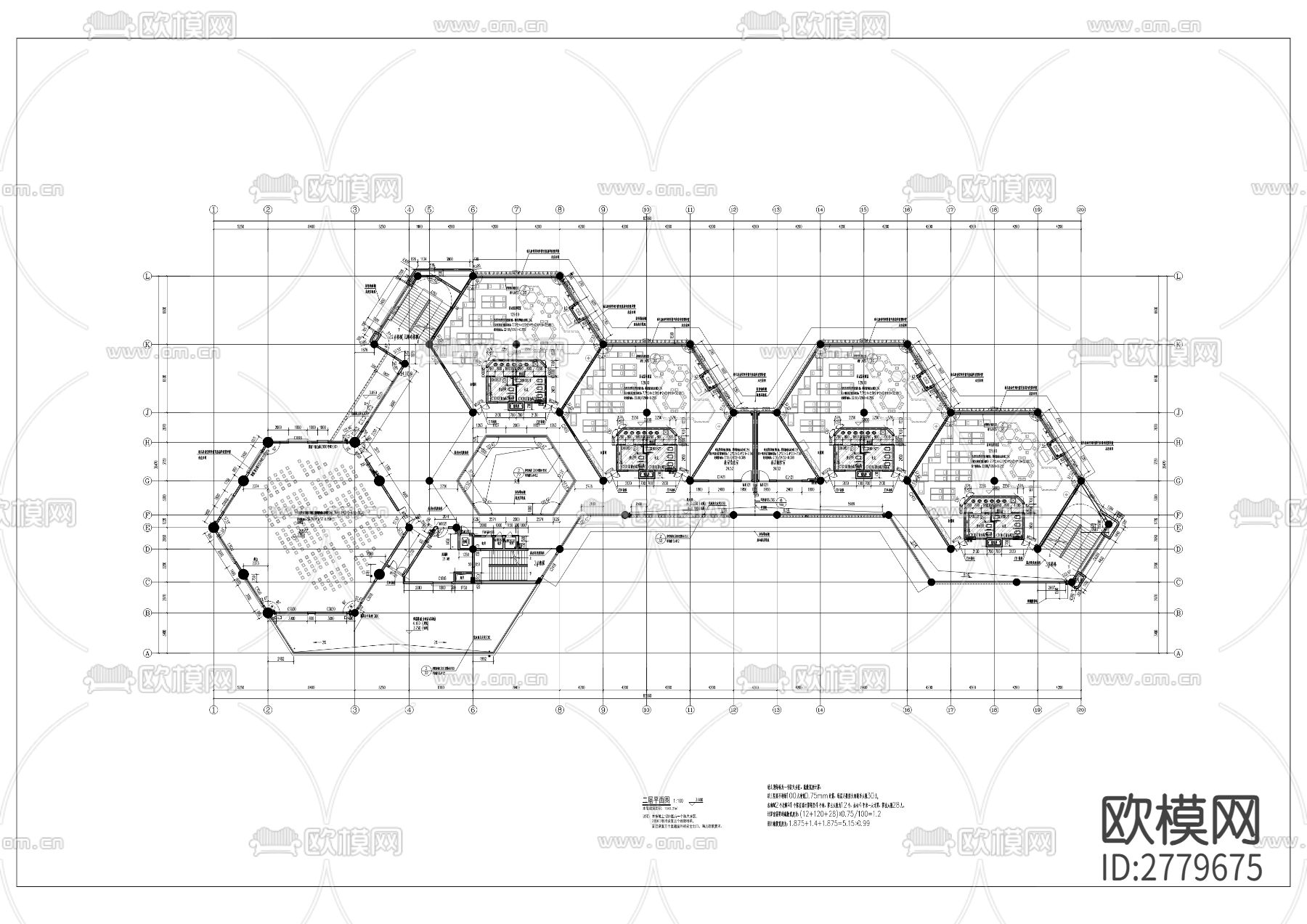庙坡幼儿园建设工程项目cad施工图下载（渲染图3）