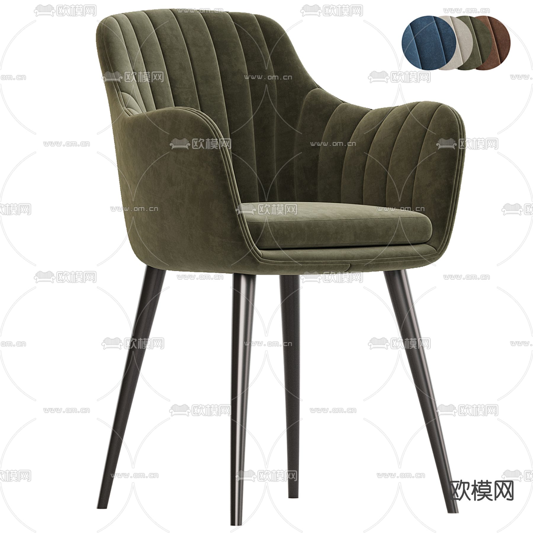 Cassina 椅子 餐椅3d模型下载（渲染图3）