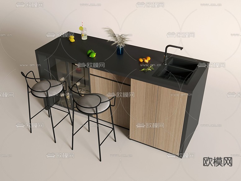 吧椅 吧凳3d模型下载