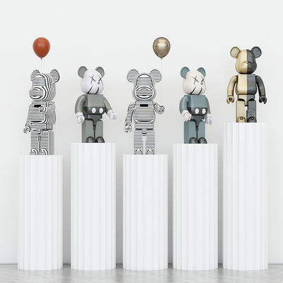  潮玩 KWAS暴力熊su模型 