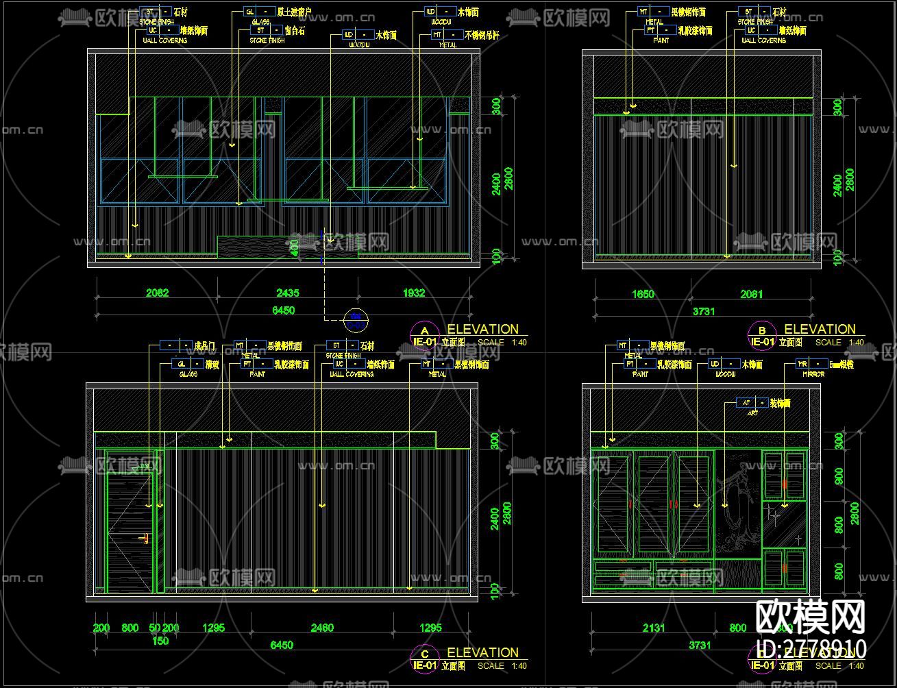新中式足浴城 桑拿spa会所cad施工图下载（渲染图10）