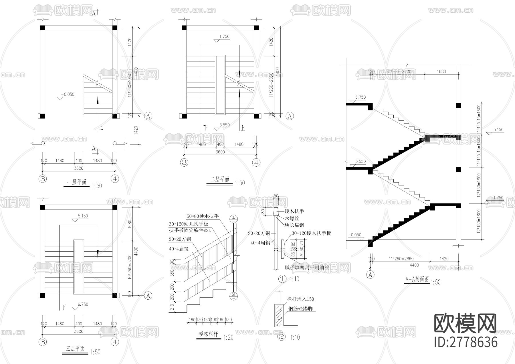 幼儿园建施cad施工图下载（渲染图6）